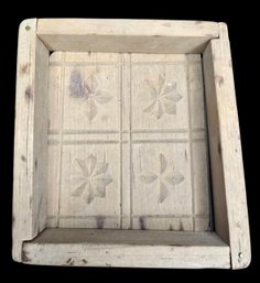 Antique Wooden Folding Butter Mold