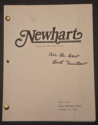 Newhart ' Attack Of The Killer Aunt' Autographed Script