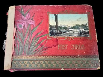 Antique Post Card Book Full Of Early Postcards (296)