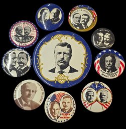 Vintage Political Pinback Button Advertising/Support Buttons