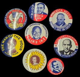 Vintage Political Pinback Button Advertising/Support Buttons