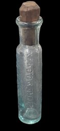 Antique Dr. McLane's American Worm Specific  Bottle With Stopper ,mid 19th Century
