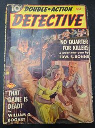 Double Action Detective Vol 1 #3 July 1939 Gun Moll Pulp Magazine J.W. Scott