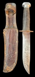 Vintage Hunting Knife With Sheath
