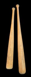 Pair Of Vintage Wooden Bats