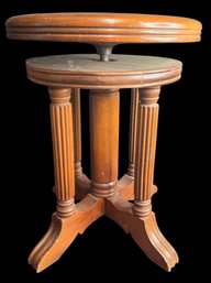 Antique Spinning Piano Stool
