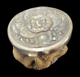 Antique Victorian Beaded Tam O'Shanter Coin Purse With Metal Clasp Lid