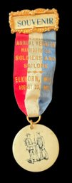 Antique Souvenir Ribbon And Medal