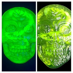 Vaseline Glass Skull
