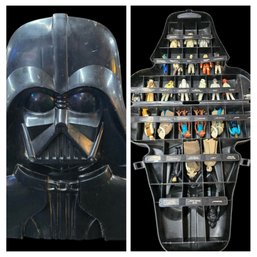 Vintage 1980s Darth Vader Carrying Case With 25 Star Wars 3.75' Figures LOT