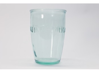 Italian Milk Glass, Embossed Lettering
