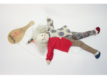 Homemade Clown Marionette Doll