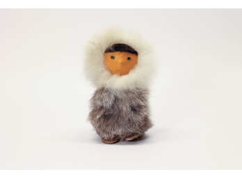 Fur & Papier-Mâché Doll