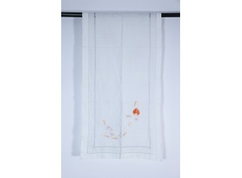 Vintage Hand Embroidered Table Scarf