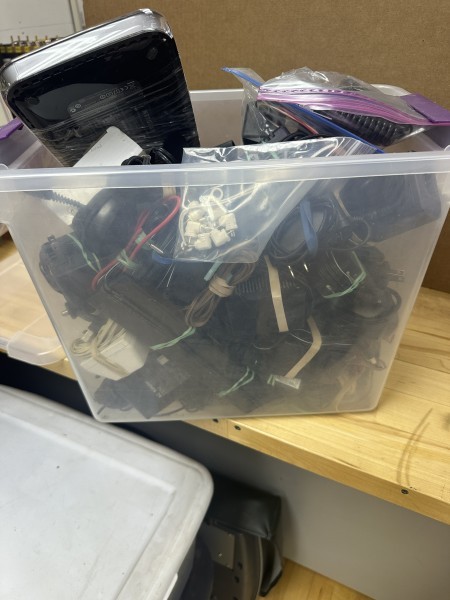 Lot Of Light Sensors, Digital Meter, Box Of DC Power Cords #13163 ...