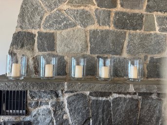 Set Of 5 Hurricane Lamps