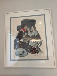 Framed Norman Rockwell Print