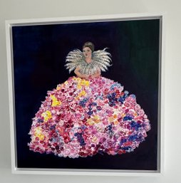 Framed Acrylic Of Woman