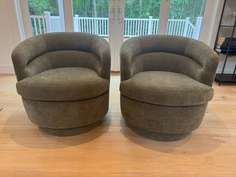 Pair Of Viv Swivel West Elm Chairs