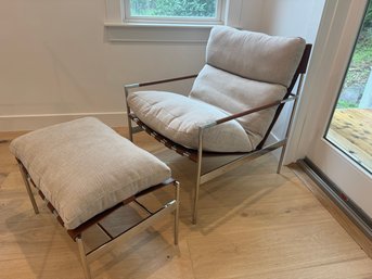 West Elm Stuart Chair And Ottoman