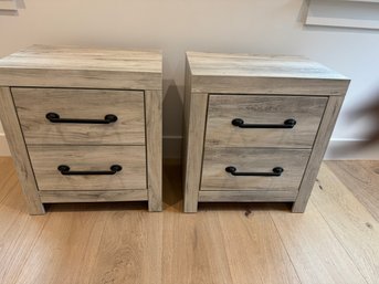 Pair Cambeck 22' 2 Drawer Charging Nightstands