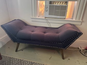Grey Upholstered Bench