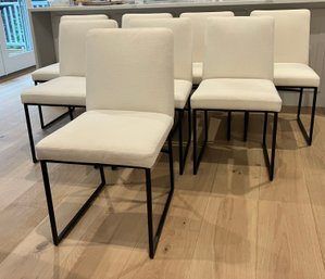 Set Of 8 West Elm Range Side Dining Chairs