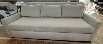 Oyster Textured Linen Queen Sleeper Sofa By Lee Industries