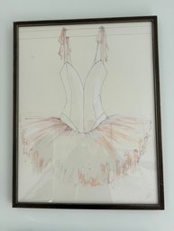 BALLET BARRE ILLUSTRATIONS SCOOP NECK TUTU ART