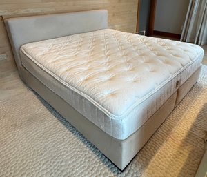 Williams Sonoma Ultra Suede King Bed