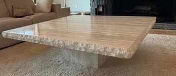 Travertine Live Edge Coffee Table