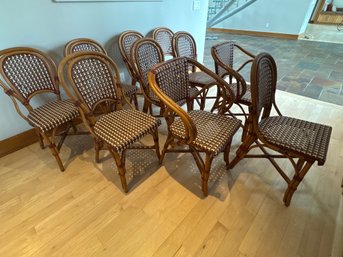 Set Of 10 Poiux Parisian Bistro Chairs