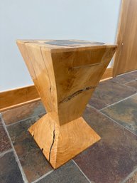 Wood Twist Table With Resin 5 Of 5
