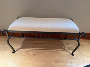 Iron Upholstered Bench