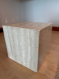 Travertine  Cube Table 1 Of 2