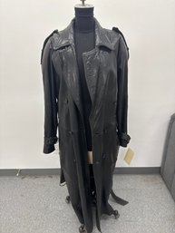 Mens Vintage Andrew Marc Leather Coat