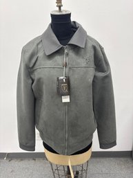 Mens Medium Vegan Leather Jacket