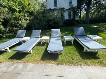 Set Of 4 Chaises And Tables