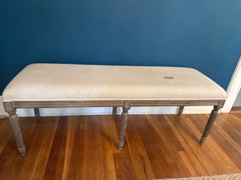 Restoration Hardware Upholstered Top Bench