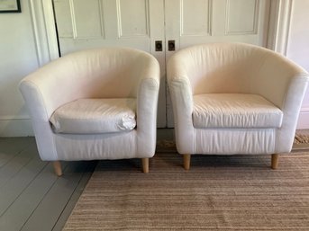 Pair Of Club Chairs