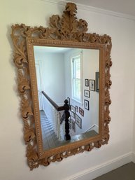 Ornate Carved Wooden Mirror