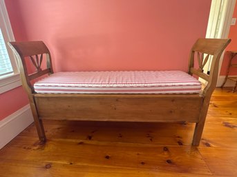 Pine Storage Bench
