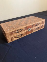 Inlaid Chess & Backgammon Set