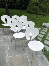 Set Of 8 DWR Globus Chairs