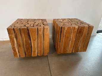 Pair Of Woody Branches Tables
