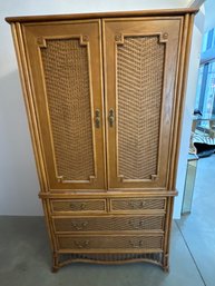 Ficks Reed Rattan Armoire