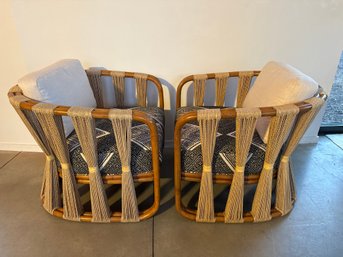 Palecek Strings Attached Lounge Chairs