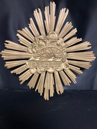 Gold Tone Iron Sunburst With Lamb