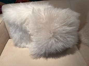 Pair Of Mongolian Lamb Pillows 2 Of 2