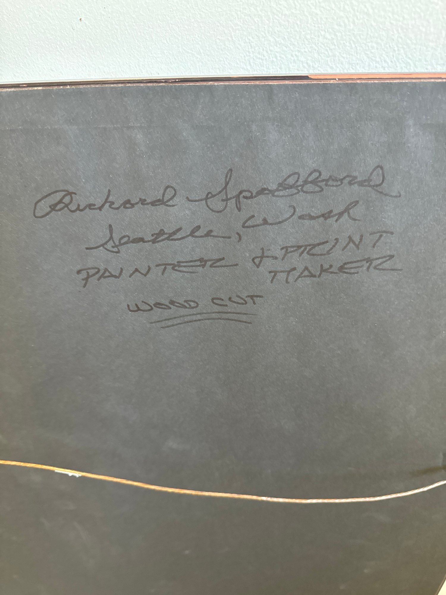 Framed Richard Spafford Painter And Print Maker 5404